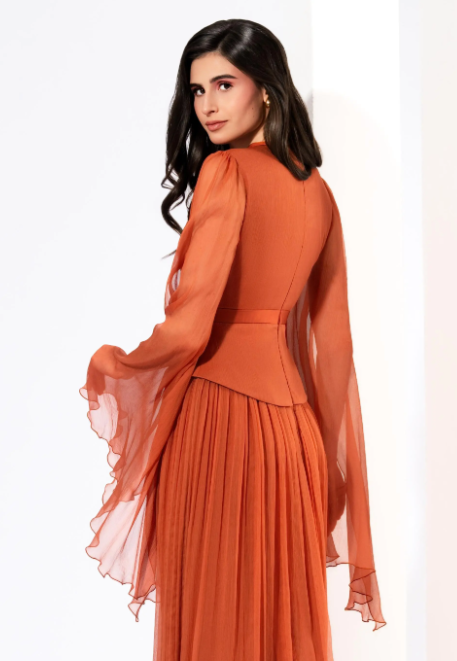 Rochie 1927 orange Leonard [2]