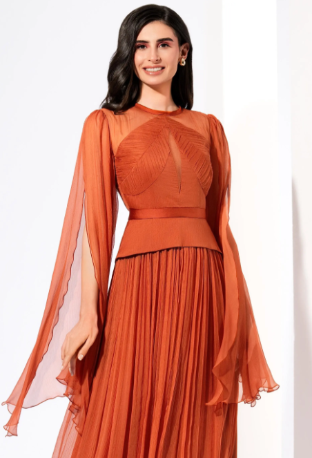 Rochie 1927 orange Leonard [3]