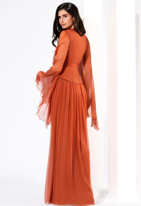 Rochie 1927 orange Leonard [5]