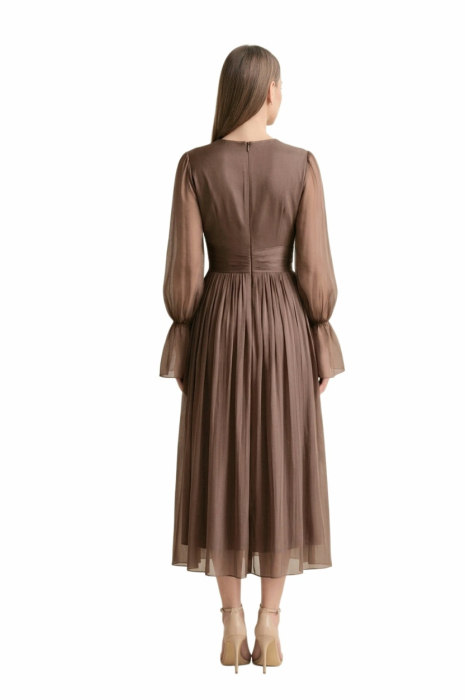 Rochie 1965 maro matase naturala Leonard [3]