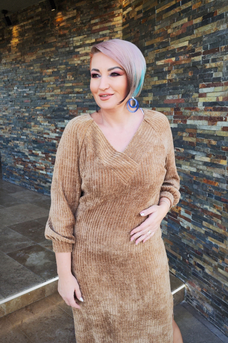 Rochie 2079 bej Fany Lux [6]
