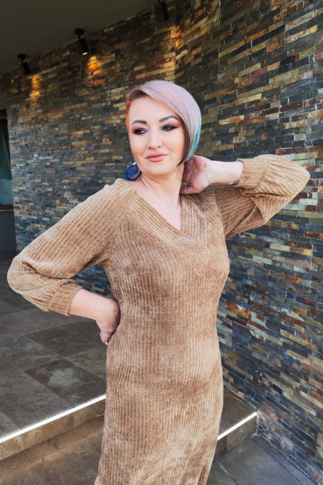 Rochie 2079 bej Fany Lux [8]