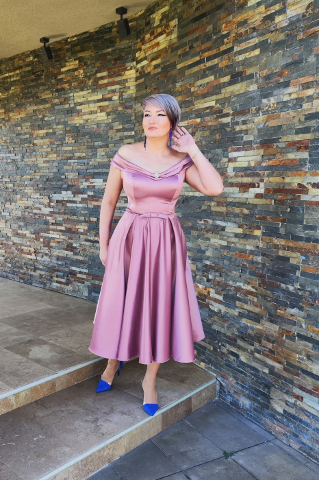 Rochie 2085 pudra MBG [5]