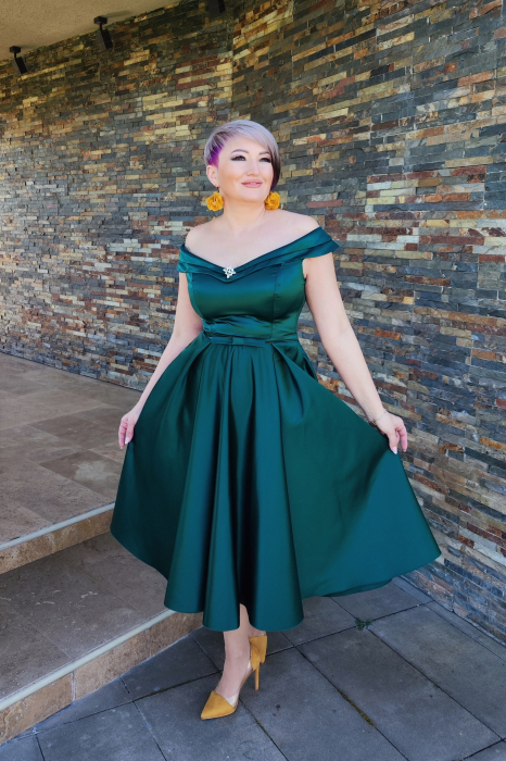 Rochie 2085 verde MBG [4]