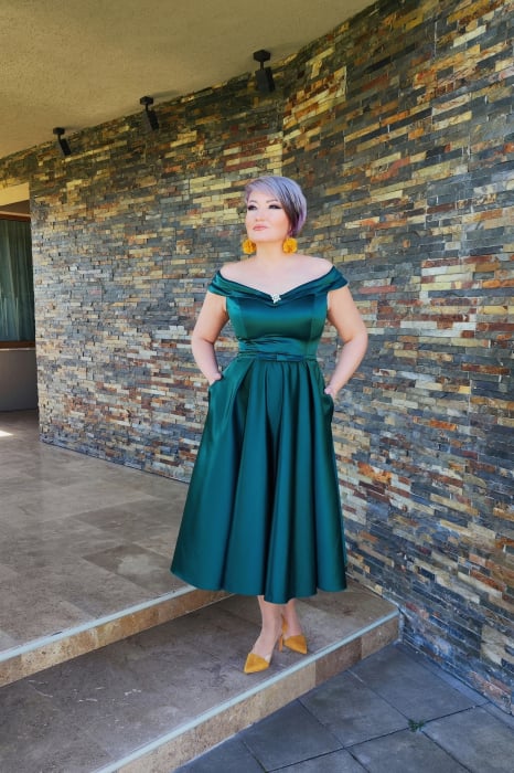 Rochie 2085 verde MBG