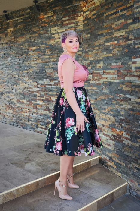 Rochie 2086 pudra MBG 40 [4]