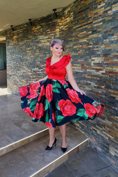Rochie 2086 rosie MBG 38 [2]