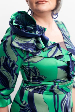 Rochie 2094 verde imp Fany Lux [7]