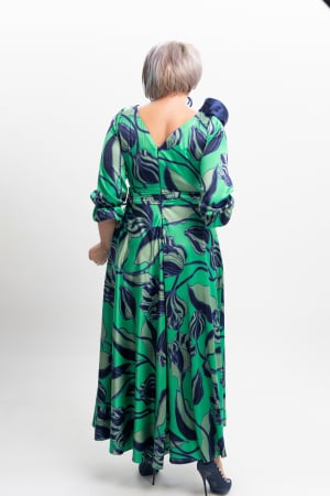 Rochie 2094 verde imp Fany Lux [8]