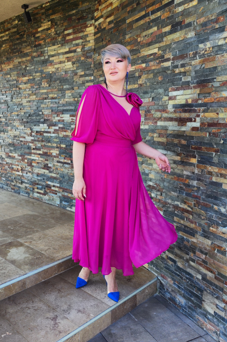 Rochie 2116 ciclame Fany Lux [6]