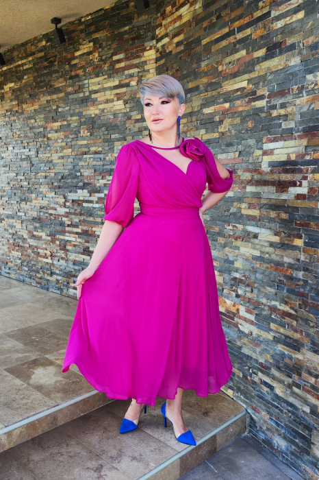 Rochie 2116 ciclame Fany Lux [9]