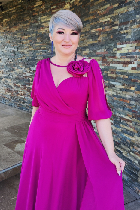 Rochie 2116 ciclame Fany Lux [5]