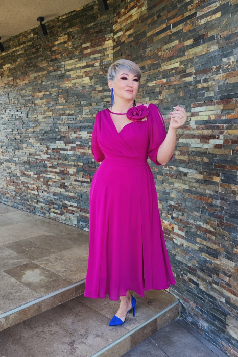 Rochie 2116 ciclame Fany Lux [2]