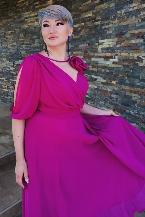 Rochie 2116 ciclame Fany Lux [3]