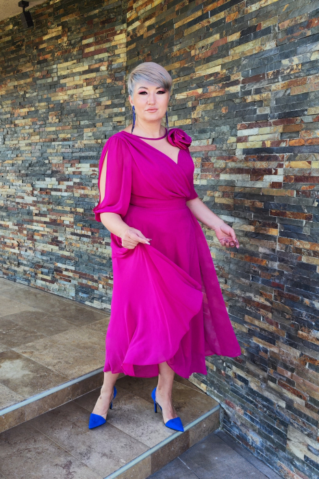 Rochie 2116 ciclame Fany Lux [8]