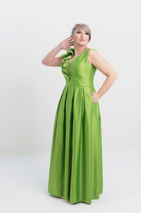 Rochie 2117 verde Fany Lux