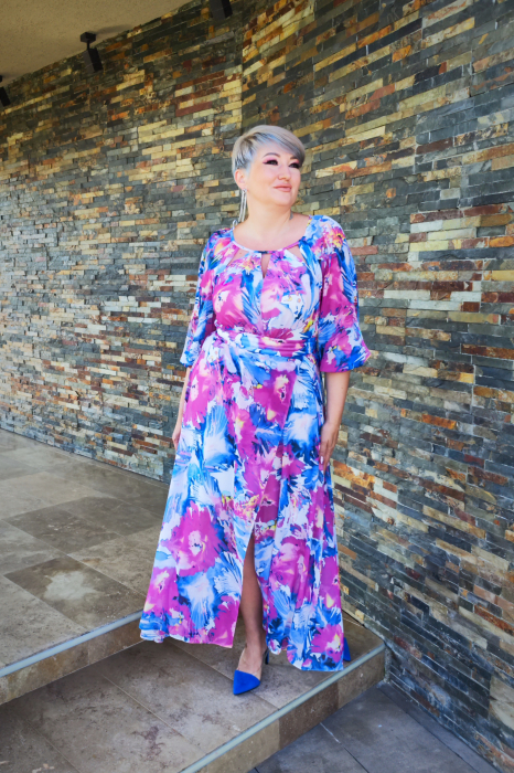 Rochie 2136 flori Fany Lux [6]