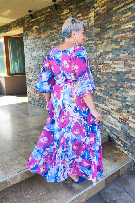 Rochie 2136 flori Fany Lux [8]