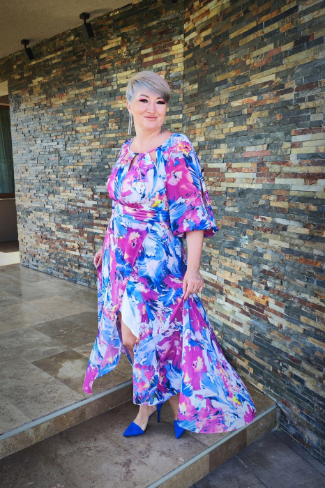 Rochie 2136 flori Fany Lux [9]