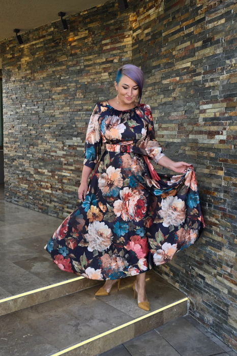 Rochie 2166 inflorata Fany Lux [6]