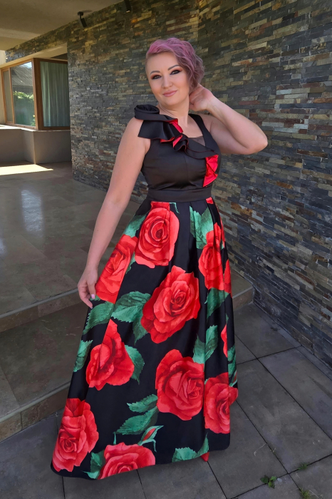 Rochie 2184 trandafiri Fanylux [2]