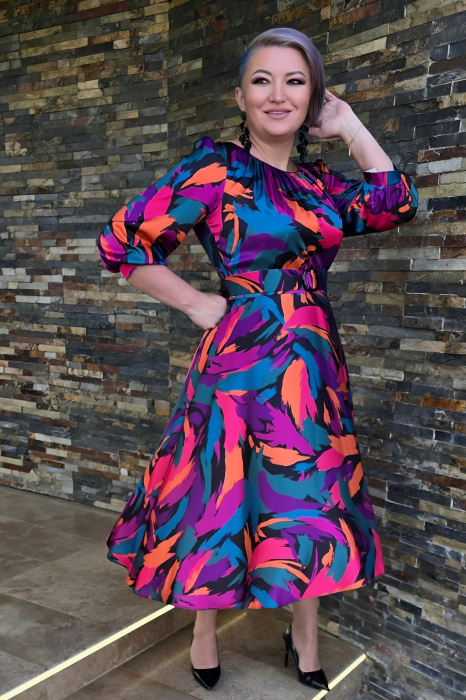 Rochie 2214 imprimata Fany Lux [5]