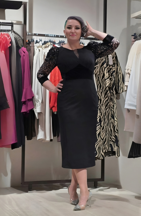 Rochie 2228 neagra Fany Lux [4]