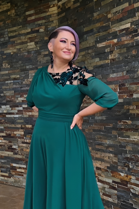 Rochie 2267 smarald Fany Lux [2]