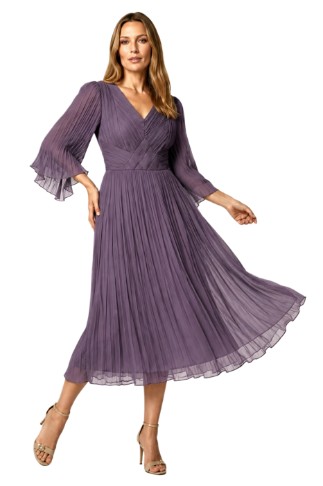 Rochie 237 mov matase naturala Viada [2]