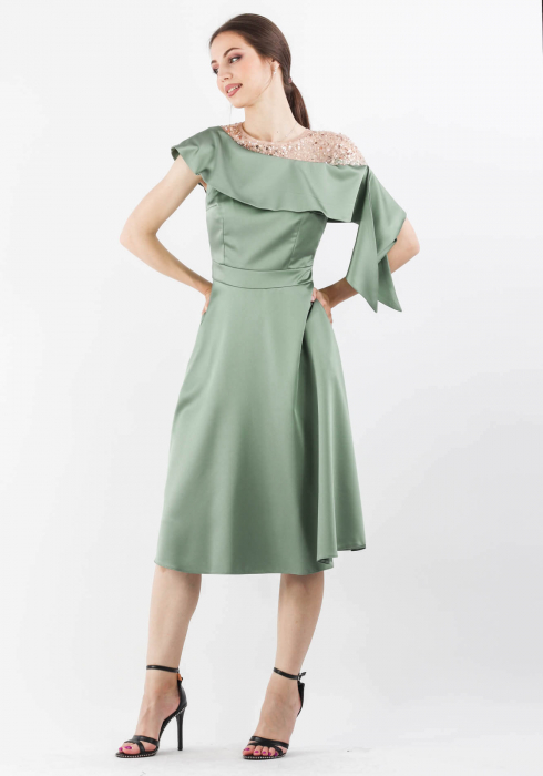 Rochie 298 verde moze