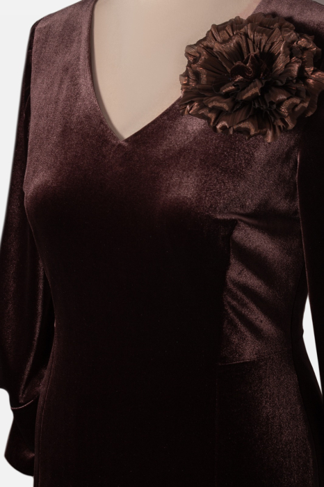 Rochie 299 maro catifea Viada [2]