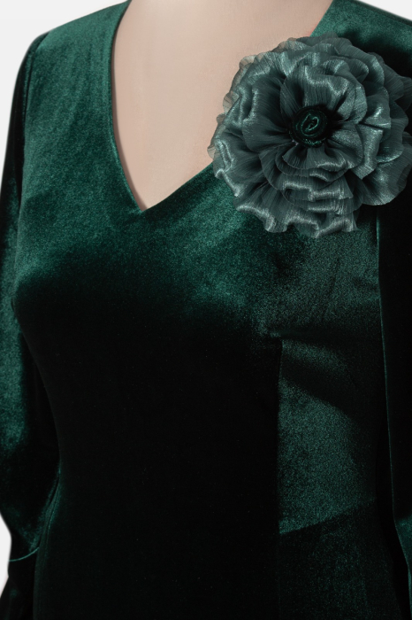 Rochie 299 verde catifea Viada [2]