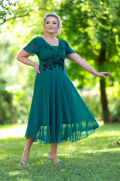 Rochie 311 verde fanylux 44