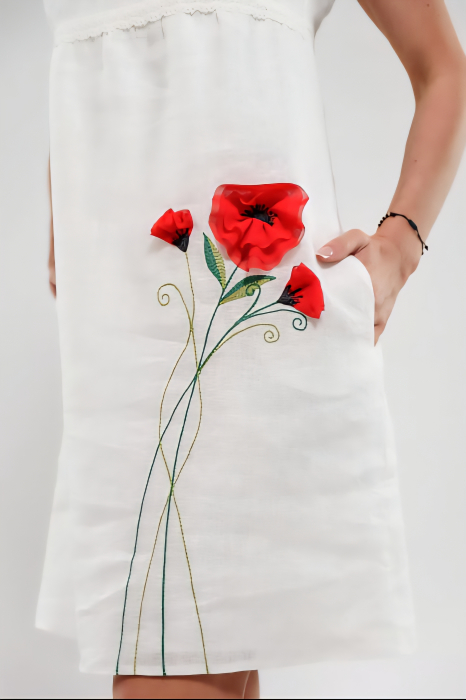 Rochie 322 in alb maci Effect [3]