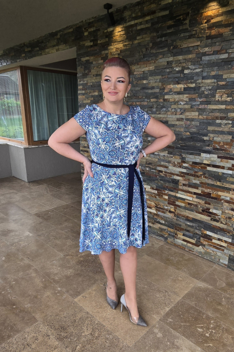 Rochie 414 imprimeu blue Anesia [3]