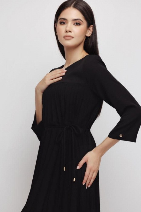 Rochie 4313 neagra plisata Mizar [3]