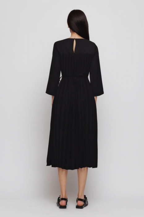 Rochie 4313 neagra plisata Mizar [4]
