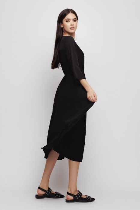 Rochie 4313 neagra plisata Mizar [5]