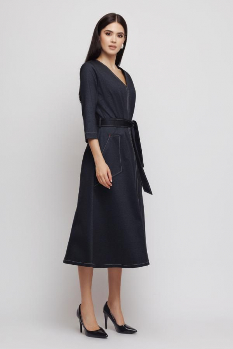Rochie 4387 bleumarine Mizar [4]