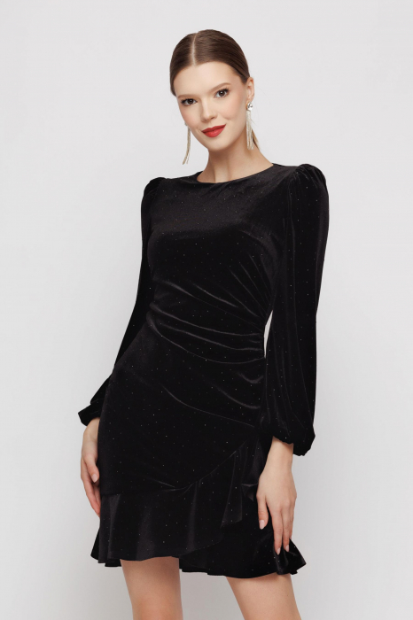 Rochie 4473 neagra strasuri Mizar [5]