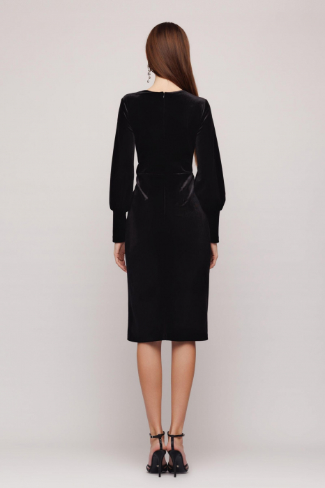 Rochie 4474 neagra catifea Mizar [6]