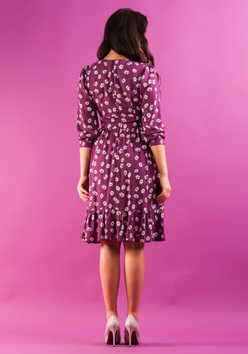 Rochie 4635 mov flori Moze [4]