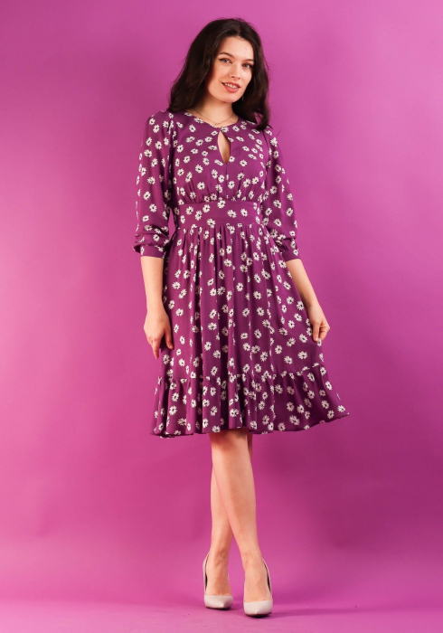 Rochie 4635 mov flori Moze [3]
