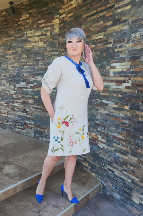 Rochie 467 in bej Effect [2]