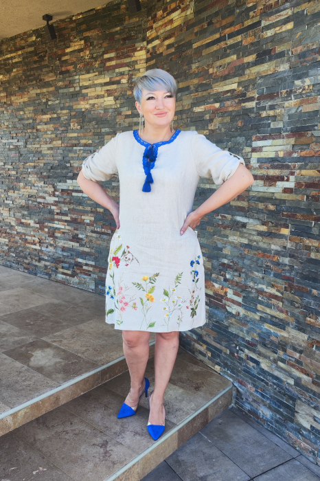 Rochie 467 in bej Effect [5]