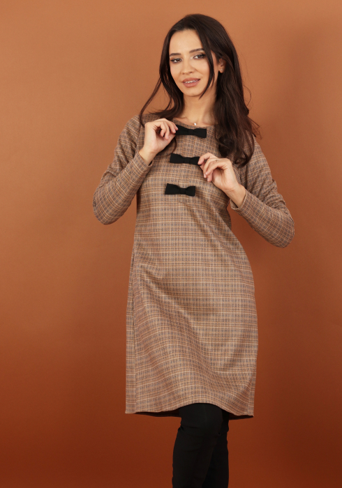 Rochie 4983 bej caro Moze [2]