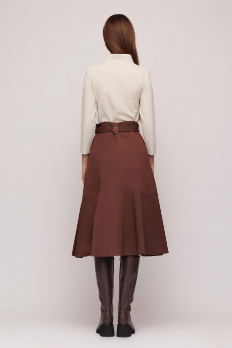 Rochie 5001 bej/maro Mizar [5]
