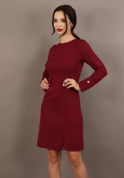 Rochie 5019 burgundy Moze [2]