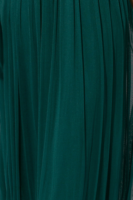 Rochie 5103 verde tull matase nat Ginette [5]