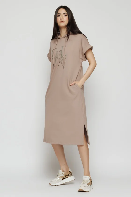 Rochie 5138 bej bumbac Mizar